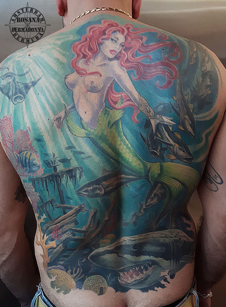 Colour Realism Tattoo, Colour Tattoo, Mermaid Tattoo