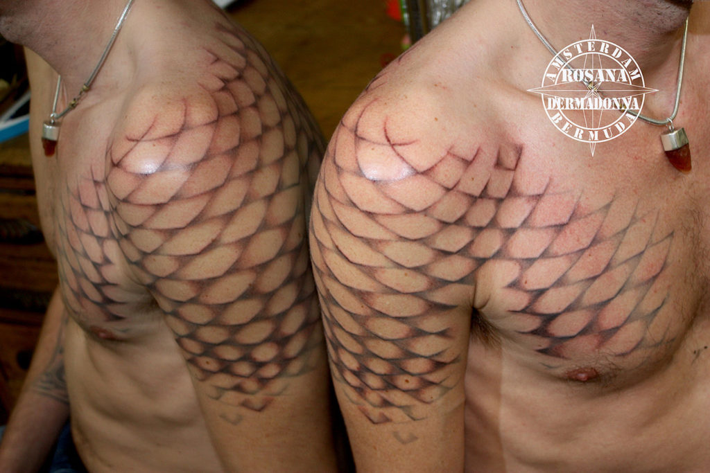 Realistic Scales tattoo