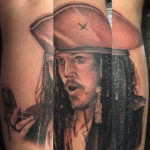 Jack Sparrow Portrait Tattoo