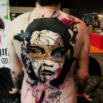 Abstract Tattoo, Blackwork Tattoo, Colour Tattoo, Brushstroke Tattoo, Graphic Tattoo