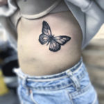 Butterfly Tattoo, Small Tattoo, Blackwork Tattoo