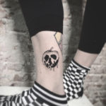Blackwork Tattoo, Small Tattoo, Cartoon Tattoo