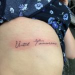 Fine Line Tattoo, Rib Tattoo, Lettering , Claudia Tattoo, Amsterdam Tattoo