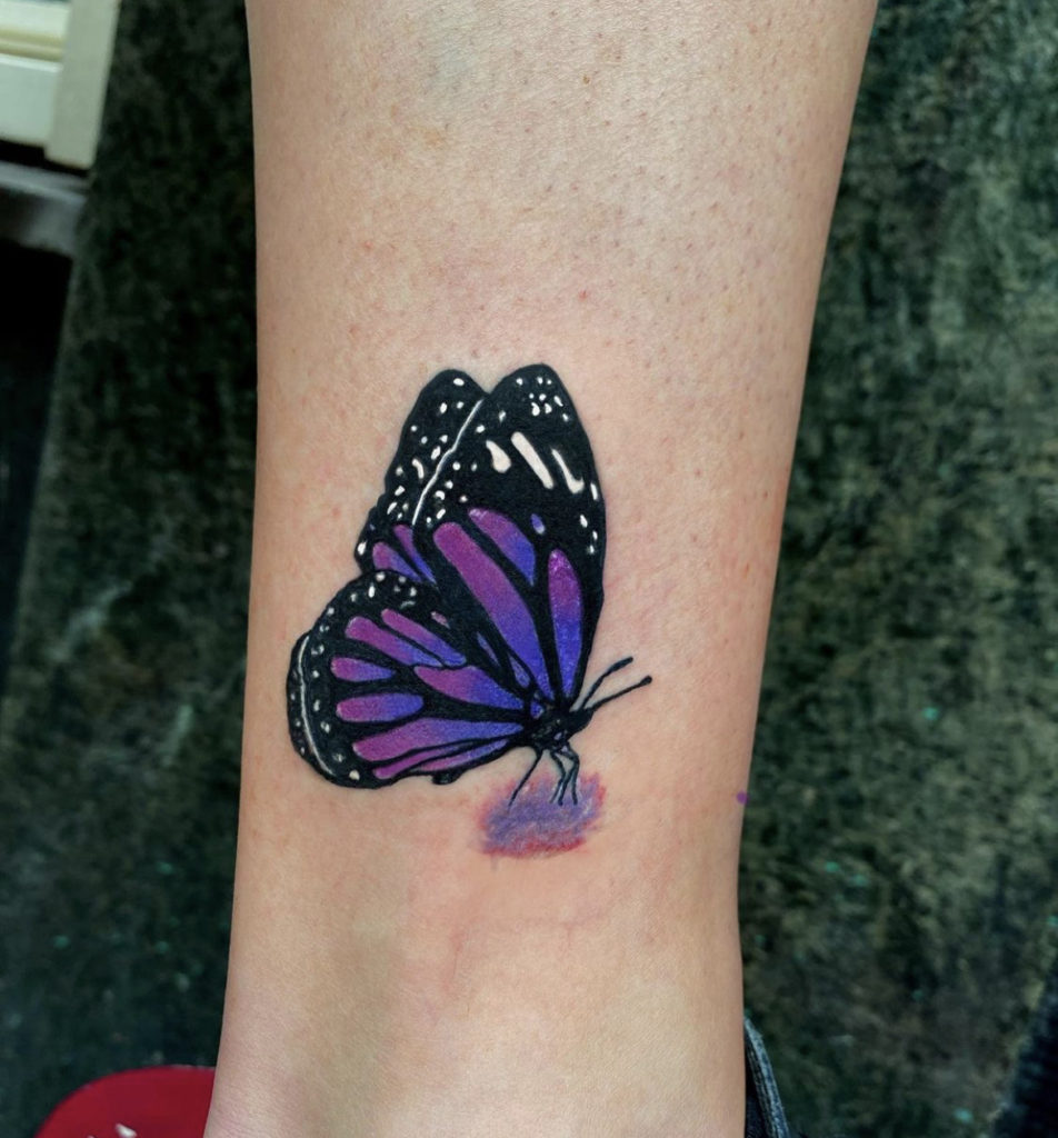 Butterfly Tattoo, Small Tattoo, Colour Tattoo