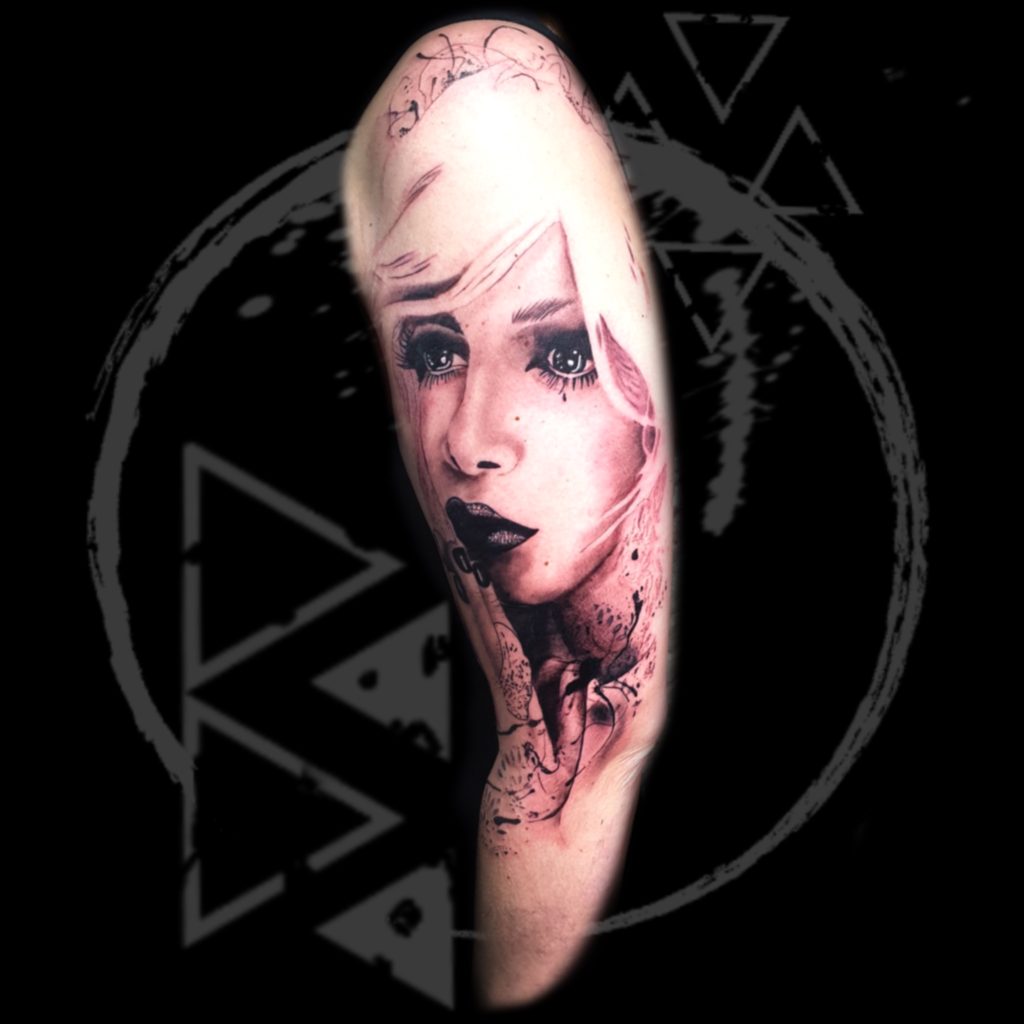 Modern Realism Tattoo, Black And Grey Tattoo, Contemporary Tattoo, Realism Tattoo, Realistic Tattoo, Portrait Tattoo