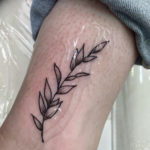 Olive Branch Tattoo, Flower Tattoo, Small Tattoo, Fine Line Tattoo