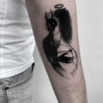 Blackwork Tattoo, Graphic Tattoo, Small Tattoo, Dark Tattoo