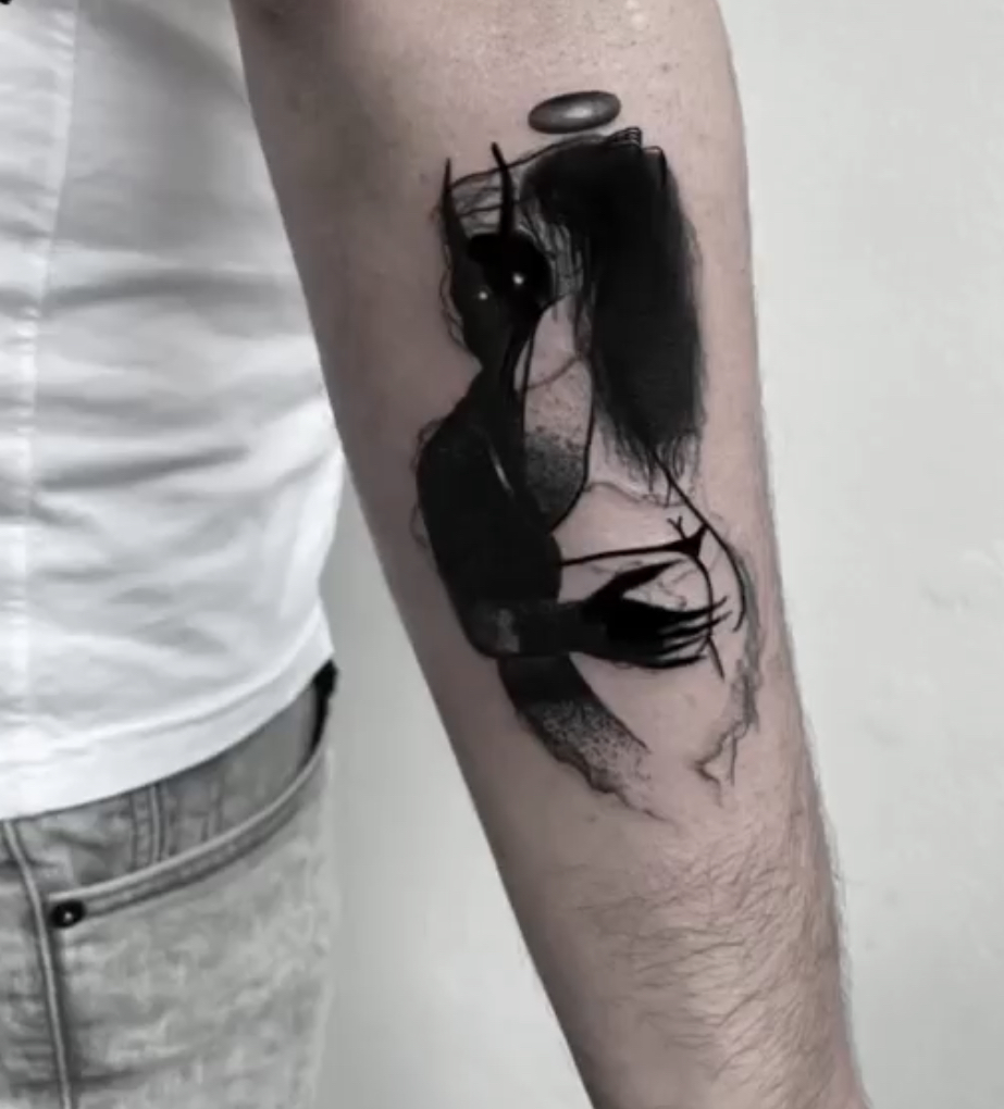 Graphic Tattoo, Small Tattoo, Dark Tattoo