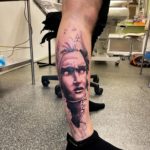 Lucifer Tattoo,Modern Realism Tattoo, Black And Grey Tattoo, Contemporary Tattoo