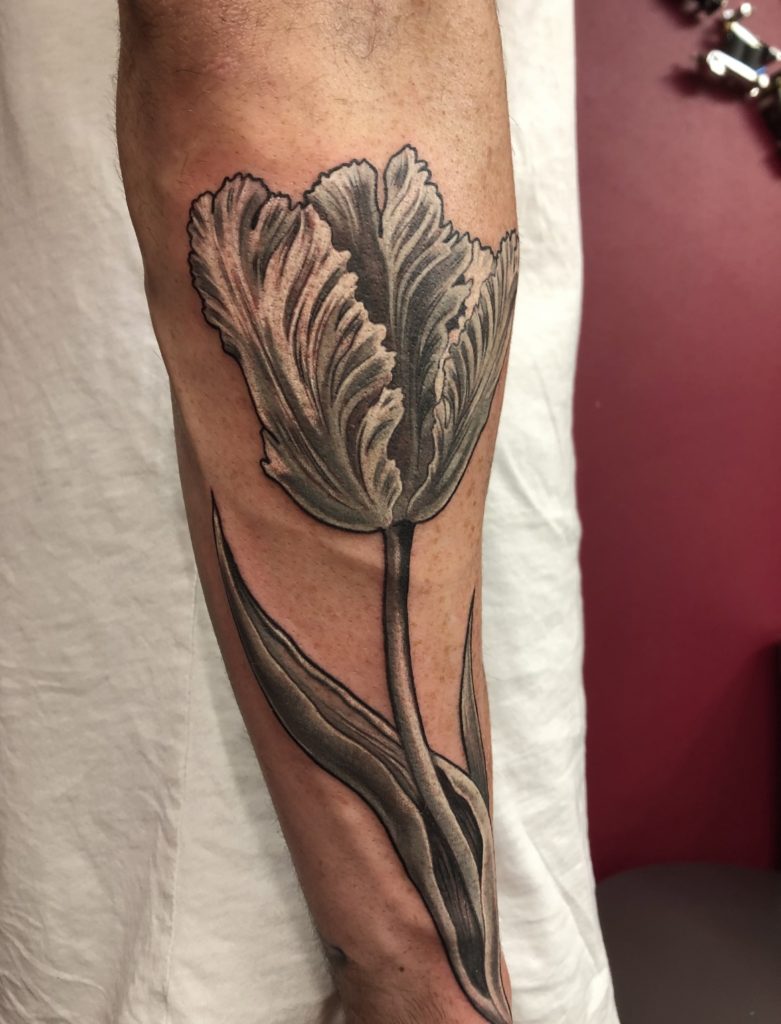 Black And Grey Tattoo, Realism Tattoo, Realistic Tattoo, Botanical Tattoo by Rosana Dermadonna