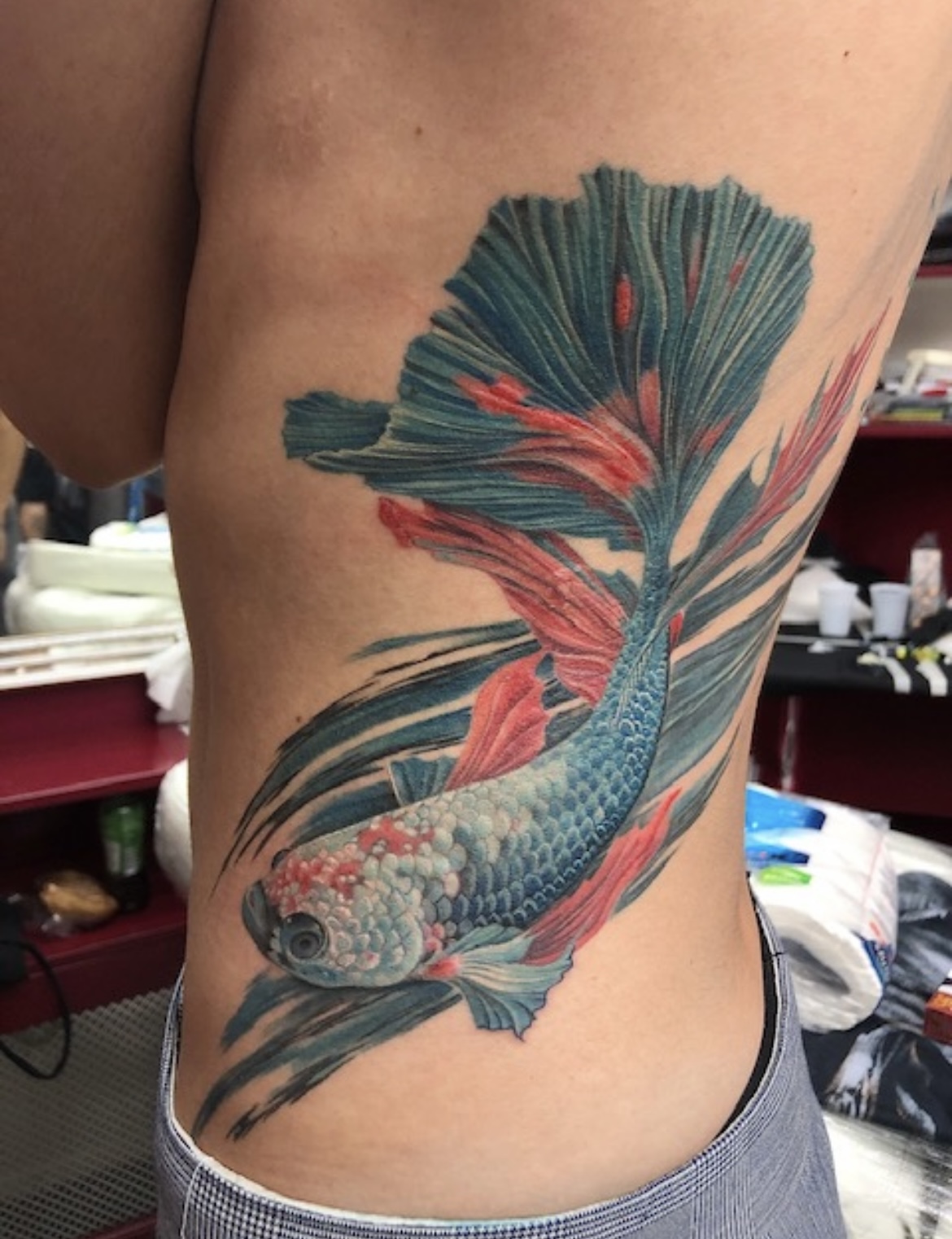Colour Realism Tattoo, Colour Tattoo, Custom Tattoo By Rosana Dermadonna, Sea Life Tattoo, Best Colour Tattoo